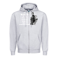 Heather Grey the murph challenge Zipper Hoodie - artisFamous