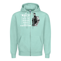 Seafoam the murph challenge Zipper Hoodie - artisFamous
