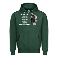 Sports Green the murph challenge Zipper Hoodie - artisFamous