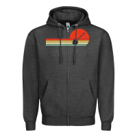 Charcoal Heather Banjo Bluegrass Music Traditional Musician vintage retro Zipper Hoodie - artisFamous