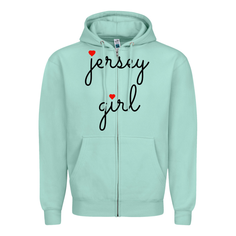 New Jersey Girl On The Shore Zipper Hoodie by artisFamous | Teevron