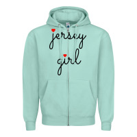 Seafoam new jersey girl on the shore Zipper Hoodie - artisFamous