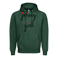 Sports Green new jersey girl on the shore Zipper Hoodie - artisFamous