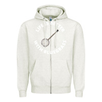 Oatmeal Heather Banjo Bluegrass Music Traditional Musician Funny Gift Zipper Hoodie - artisFamous