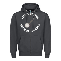 Smoke Banjo Bluegrass Music Traditional Musician Funny Gift Zipper Hoodie - artisFamous