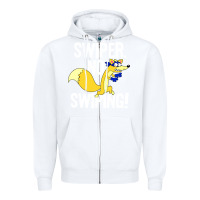 White swiper no swiping Zipper Hoodie - artisFamous