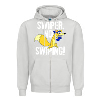 Dove Grey swiper no swiping Zipper Hoodie - artisFamous