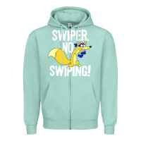 Seafoam swiper no swiping Zipper Hoodie - artisFamous