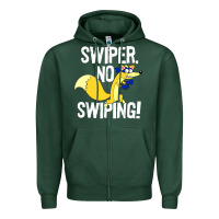 Sports Green swiper no swiping Zipper Hoodie - artisFamous