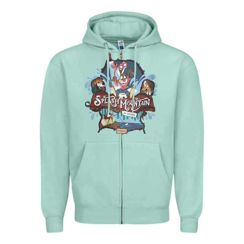 Splash Mountain Zipper Hoodie by artisFamous | Teevron