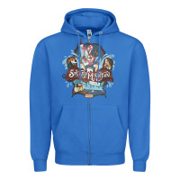 True Royal Splash Mountain Zipper Hoodie - artisFamous