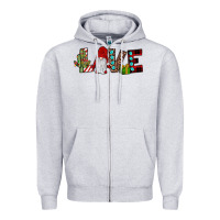Love Gnome Zipper Hoodie | Teevron