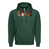 Sports Green love gnome Zipper Hoodie - JahusDesignShop