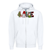 White love gnome Zipper Hoodie - JahusDesignShop