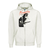 Oatmeal Heather Peter Frampton Zipper Hoodie - artisFamous