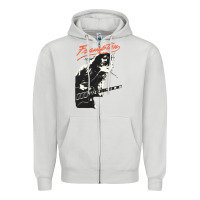 Dove Grey Peter Frampton Zipper Hoodie - artisFamous