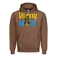 Chestnut vacay mode shirt pineapple Zipper Hoodie - artisFamous