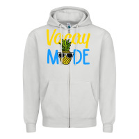 Dove Grey vacay mode shirt pineapple Zipper Hoodie - artisFamous