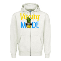 Oatmeal Heather vacay mode shirt pineapple Zipper Hoodie - artisFamous