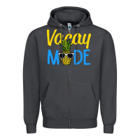Smoke vacay mode shirt pineapple Zipper Hoodie - artisFamous