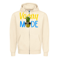 Sandshell vacay mode shirt pineapple Zipper Hoodie - artisFamous