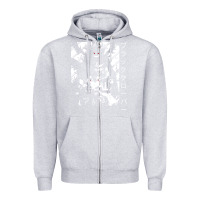 Heather Grey vintage japanese anime Zipper Hoodie - artisFamous