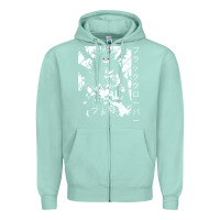 Seafoam vintage japanese anime Zipper Hoodie - artisFamous