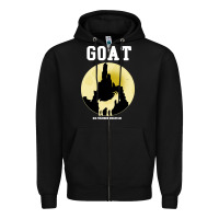 Black big thunder mountain goat Zipper Hoodie - artisFamous