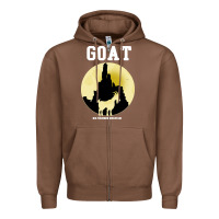 Chestnut big thunder mountain goat Zipper Hoodie - artisFamous