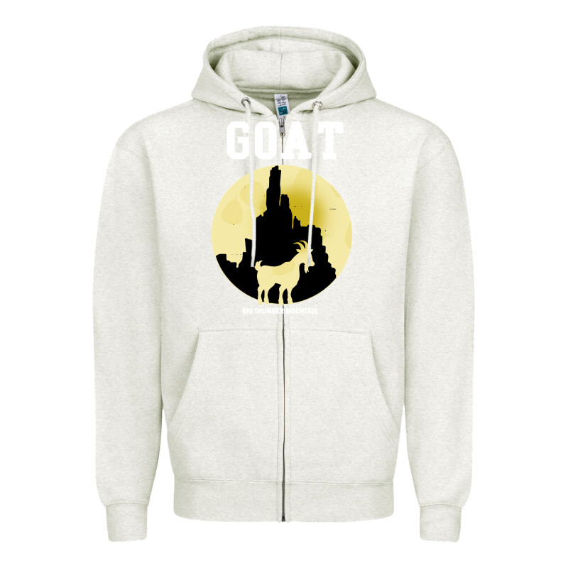 Big Thunder Mountain Goat Zipper Hoodie by artisFamous | Teevron