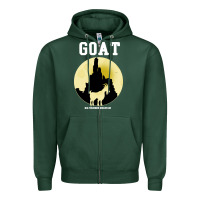 Sports Green big thunder mountain goat Zipper Hoodie - artisFamous
