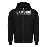Black samcro Zipper Hoodie - artisFamous