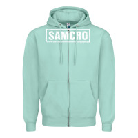 Seafoam samcro Zipper Hoodie - artisFamous