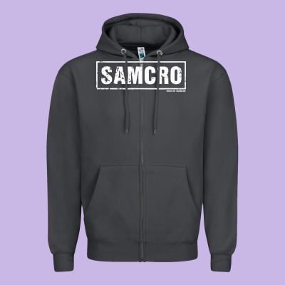 Samcro Zipper Hoodie Designed By Artisfamous