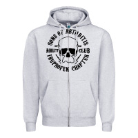 Heather Grey sons of arthritis funny Zipper Hoodie - artisFamous