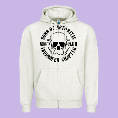 Sons Of Arthritis Funny Zipper Hoodie Designed By Artisfamous