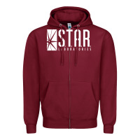 Burgundy the flash tv series start Zipper Hoodie - artisFamous