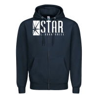 Navy the flash tv series start Zipper Hoodie - artisFamous