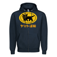 Navy yamato transfer Zipper Hoodie - artisFamous