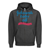 Charcoal Heather johnson's baby oil Zipper Hoodie - artisFamous