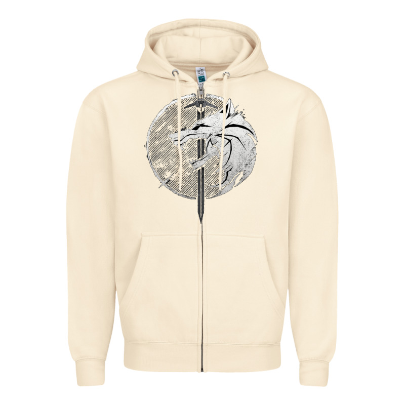 Witcher Wolf Zipper Hoodie by artisFamous | Teevron