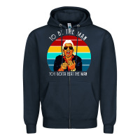 Navy ric flair to be the man Zipper Hoodie - artisFamous