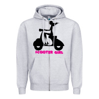 Scooter Girl Zipper Hoodie | Teevron