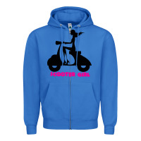 True Royal scooter girl Zipper Hoodie - artisFamous