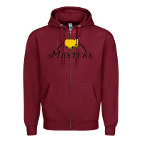 Burgundy the masters Zipper Hoodie - artisFamous