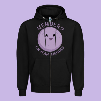 Member Berries Zipper Hoodie Designed By Artisfamous