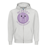 Dove Grey member berries Zipper Hoodie - artisFamous