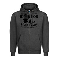 Charcoal Heather mordor fun run Zipper Hoodie - artisFamous