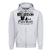 Heather Grey mordor fun run Zipper Hoodie - artisFamous