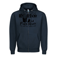Navy mordor fun run Zipper Hoodie - artisFamous